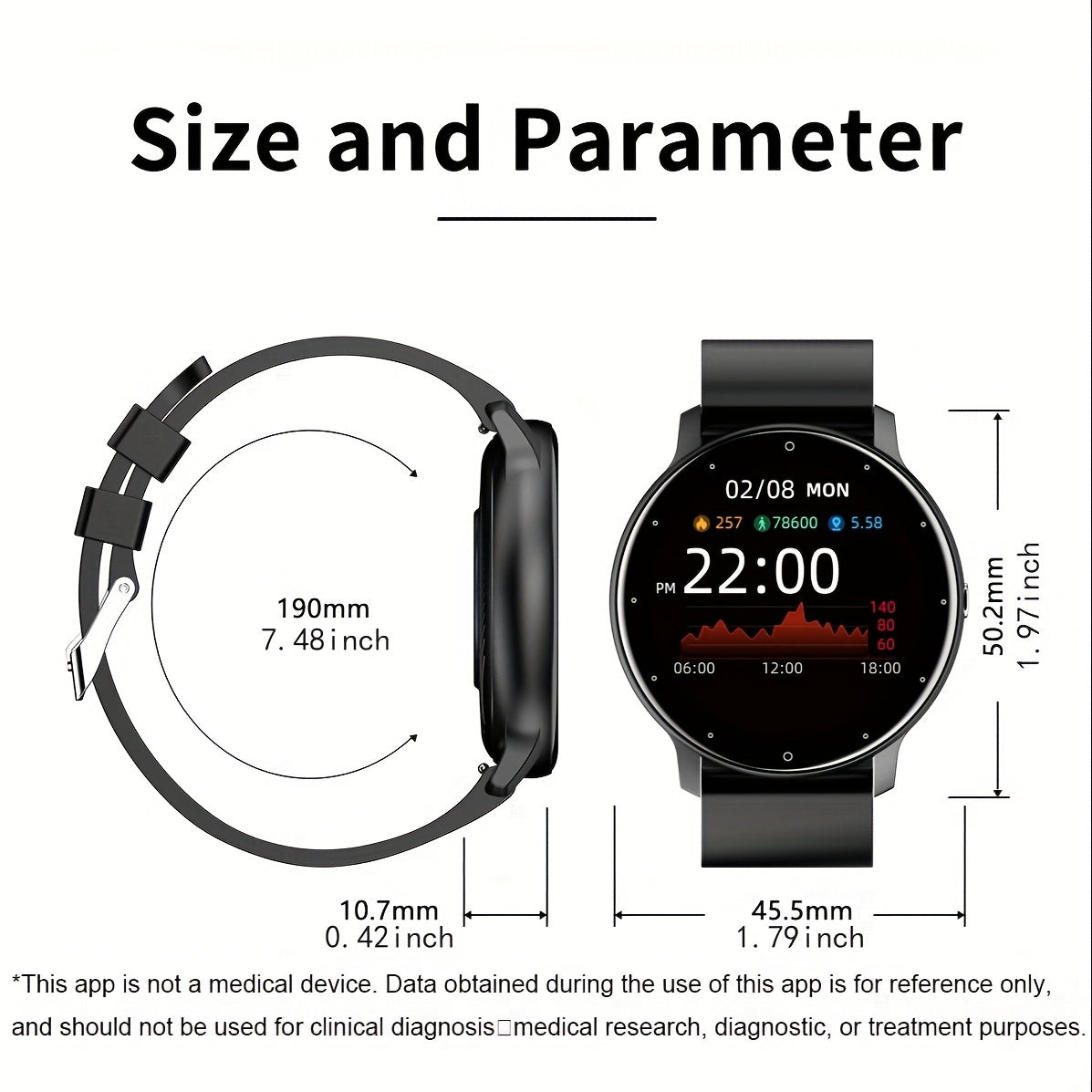 Montre Sport Homme Étanche avec Écran Tactile Complet - Smartwatch Multifonction pour Android et iOS