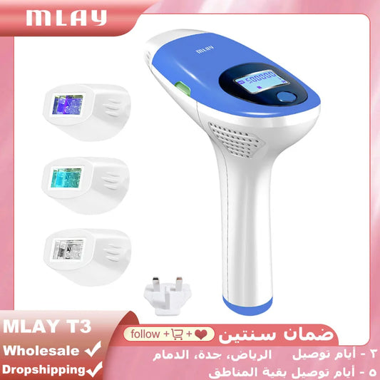 Mlay IPL Hair removal Epilator a Laser Permanent Malay Hair Removal Machine Face Body Electric depilador a Laser 500000 Flashes