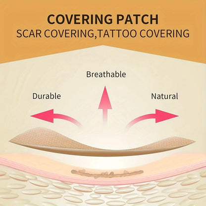 Bande de cicatrice en silicone, 1 boîte, patchs adhésifs invisibles, teint imperméable, dissimulation des cicatrices, vergetures, post-chirurgie, brûlures – bandes de dissimulation auto-adhésives